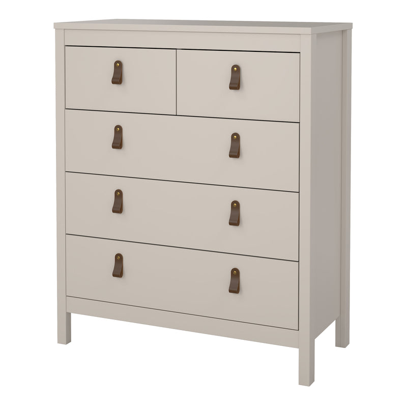 Barcelona Chest 3+2 Drawers in Cashmere — alternative angle