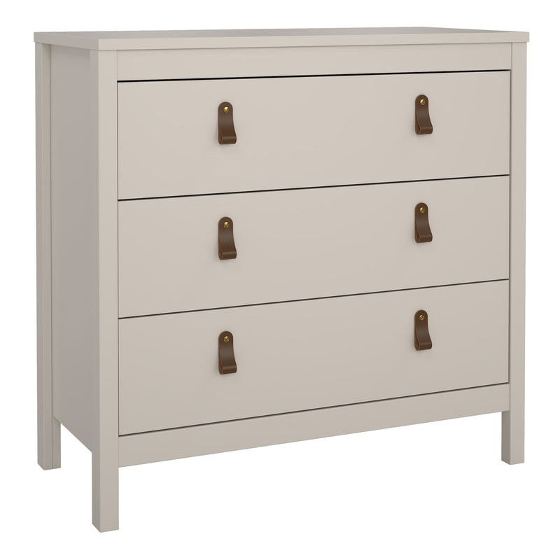 Barcelona Chest 3 Drawers in Cashmere — front view