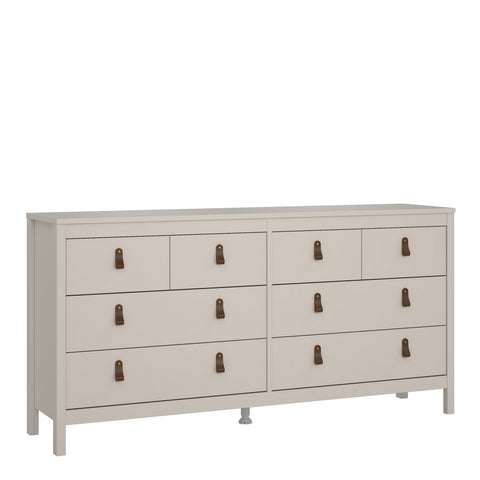Barcelona Double Dresser 4+4 Drawers in Cashmere — front view