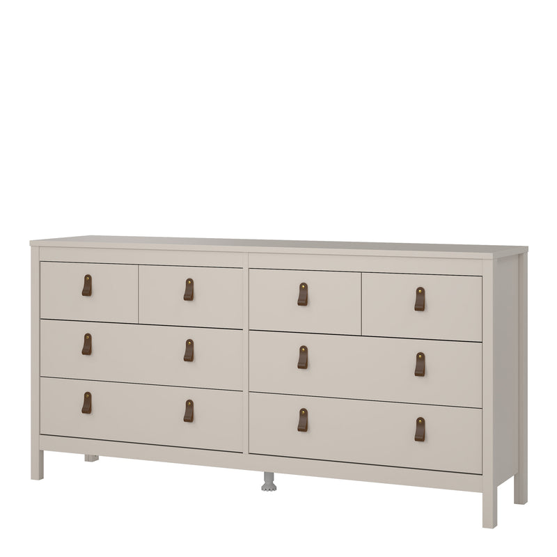 Barcelona Double Dresser 4+4 Drawers in Cashmere — alternative angle