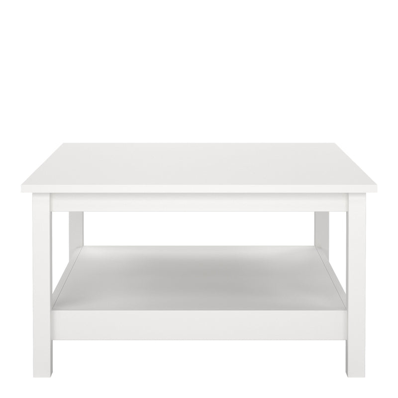 Barcelona Coffee Table in White — side angle