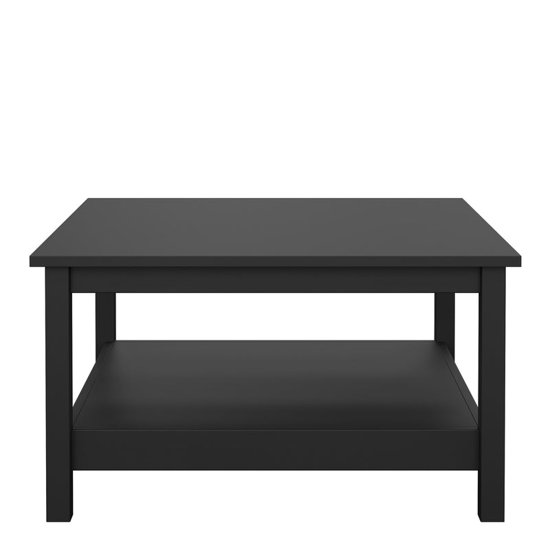 Barcelona Coffee Table in Matt Black — side angle