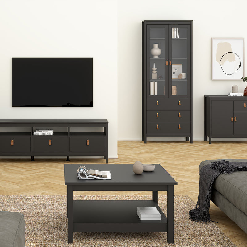 Barcelona Coffee Table in Matt Black — alternative angle