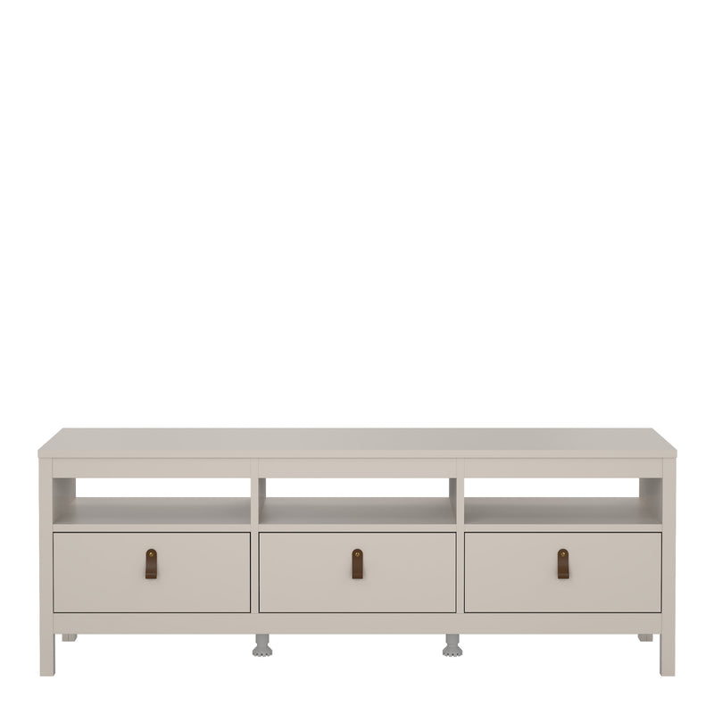 Barcelona TV Unit 3 Drawers in Cashmere — detail view