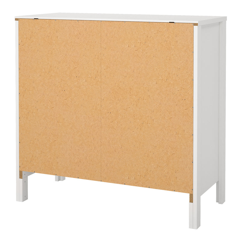 Barcelona Sideboard 2 Doors 1 Drawer in White — alternative angle