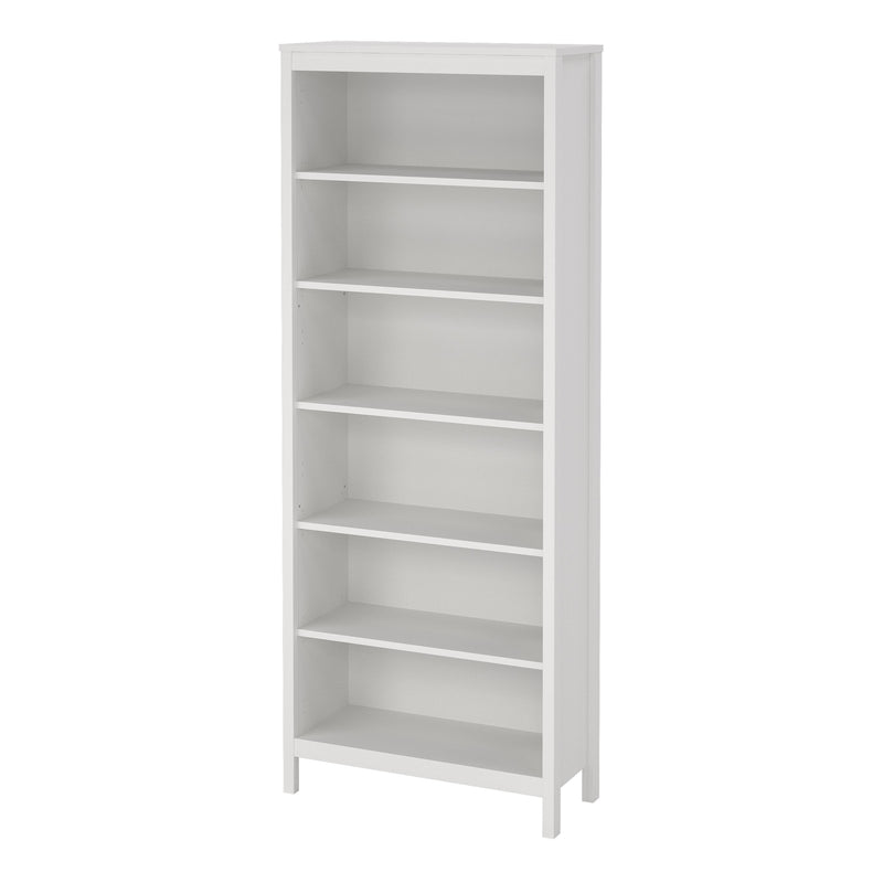 Barcelona Bookcase in White — detail view