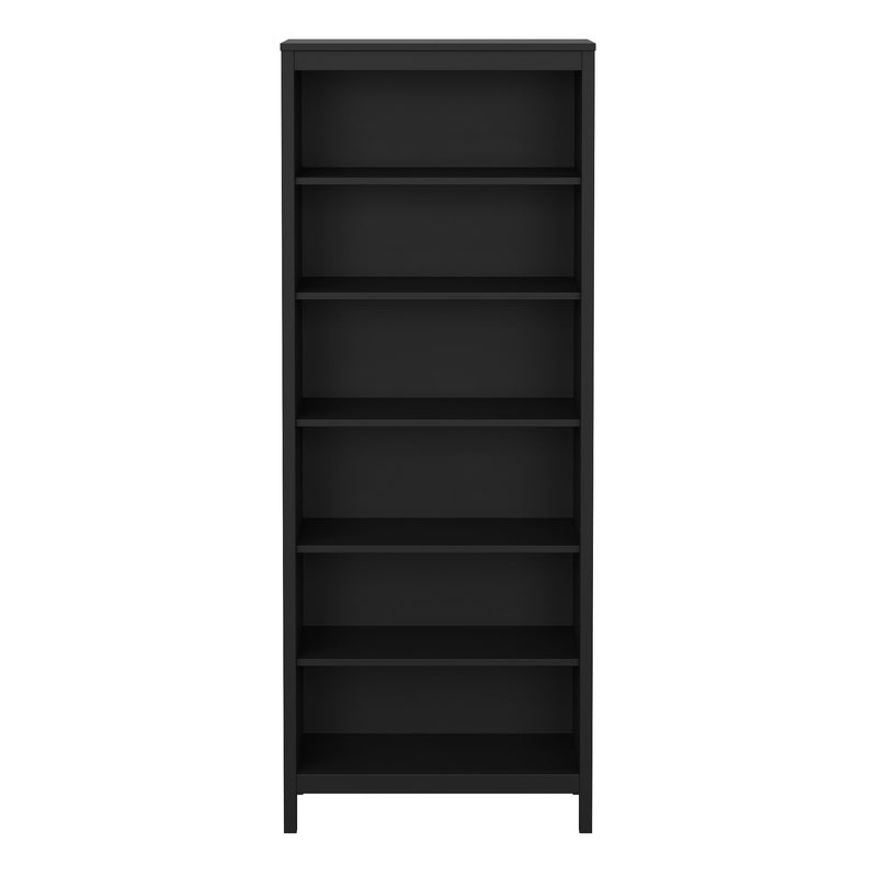 Barcelona Bookcase in Black — side angle