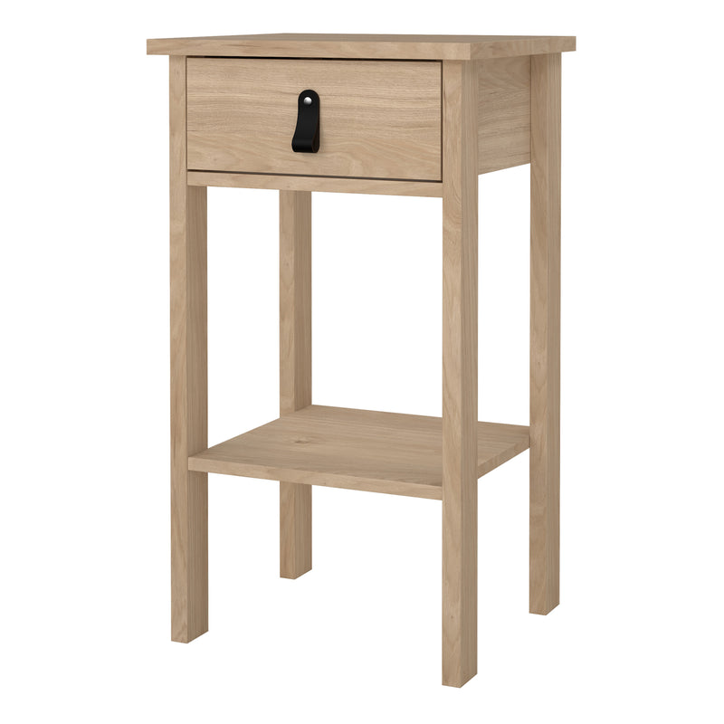 Barcelona Bedside Table with 1 Drawers in Jackson Hickory Oak — detail view