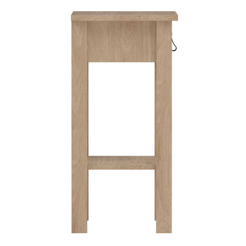 Barcelona Bedside Table with 1 Drawers in Jackson Hickory Oak — alternative angle