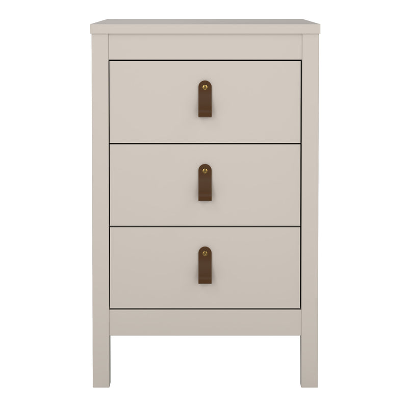 Barcelona Bedside Table 3 Drawers in Cashmere — detail view