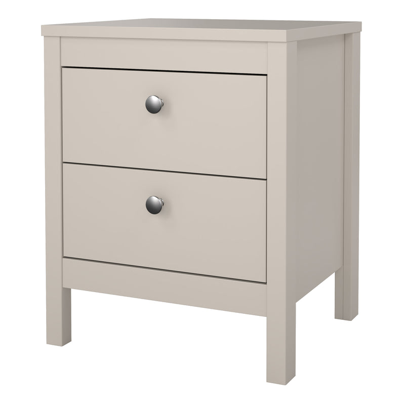 Madrid Bedside Table 2 Drawers in Cashmere — detail view