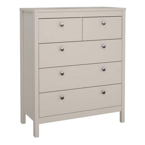 Madrid Chest 3+2 Drawers in Cashmere — front view