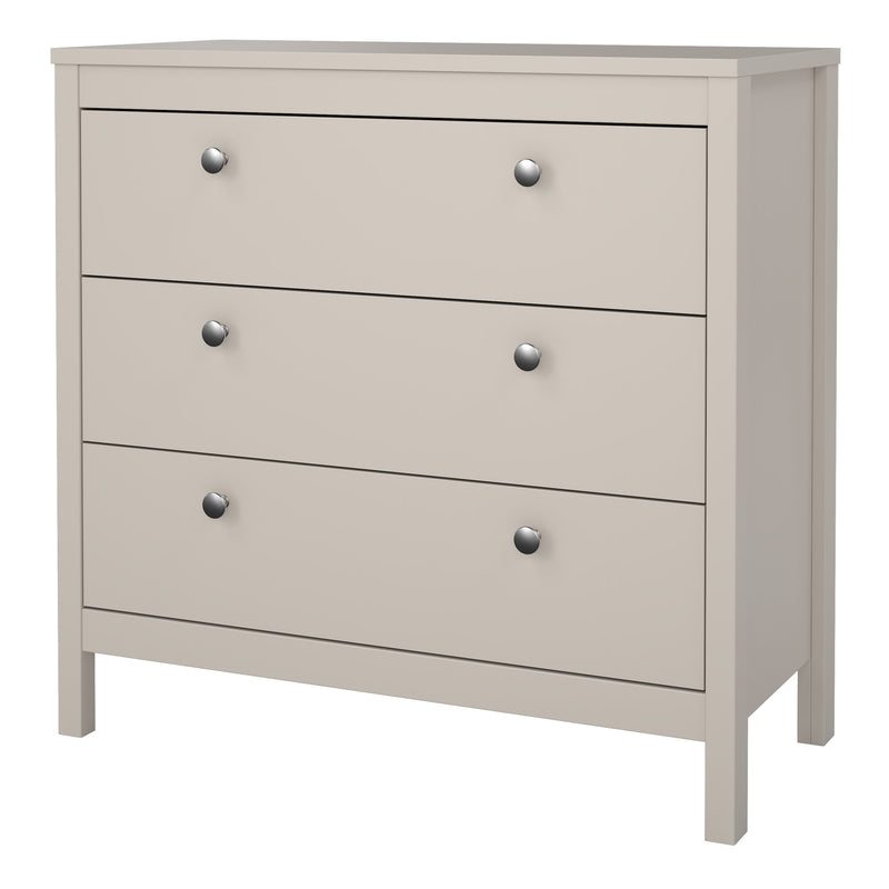 Madrid Chest 3 Drawers in Cashmere — detail view