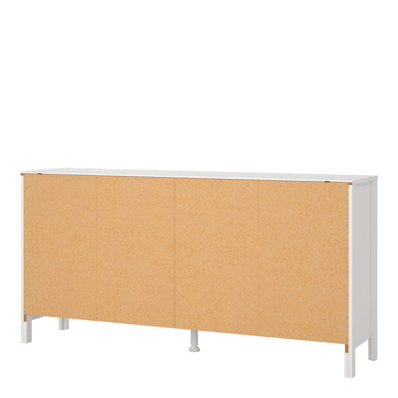 Madrid Double Dresser 4+4 Drawers in White — alternative angle