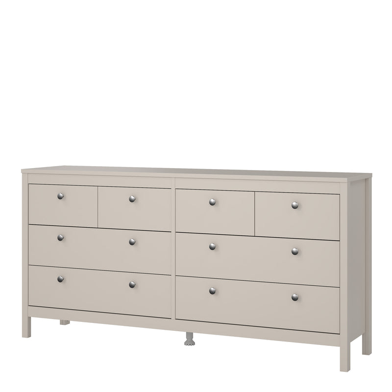 Madrid Double Dresser 4+4 Drawers in Cashmere — detail view