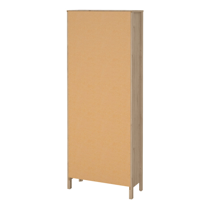 Madrid China Cabinet 2 Doors with Glass + 3 Drawers in Jackson Hickory Oak — alternative angle