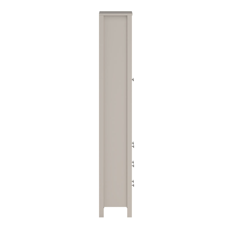 Madrid China Cabinet 2 Glass Doors with 3 Drawers in Cashmere — alternative angle