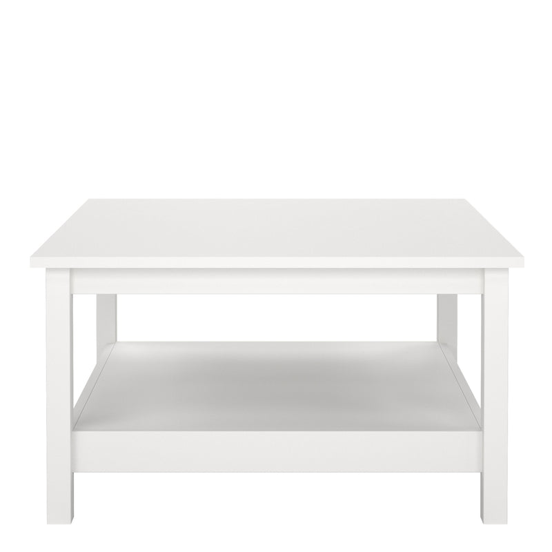 Madrid Coffee Table in White — side angle