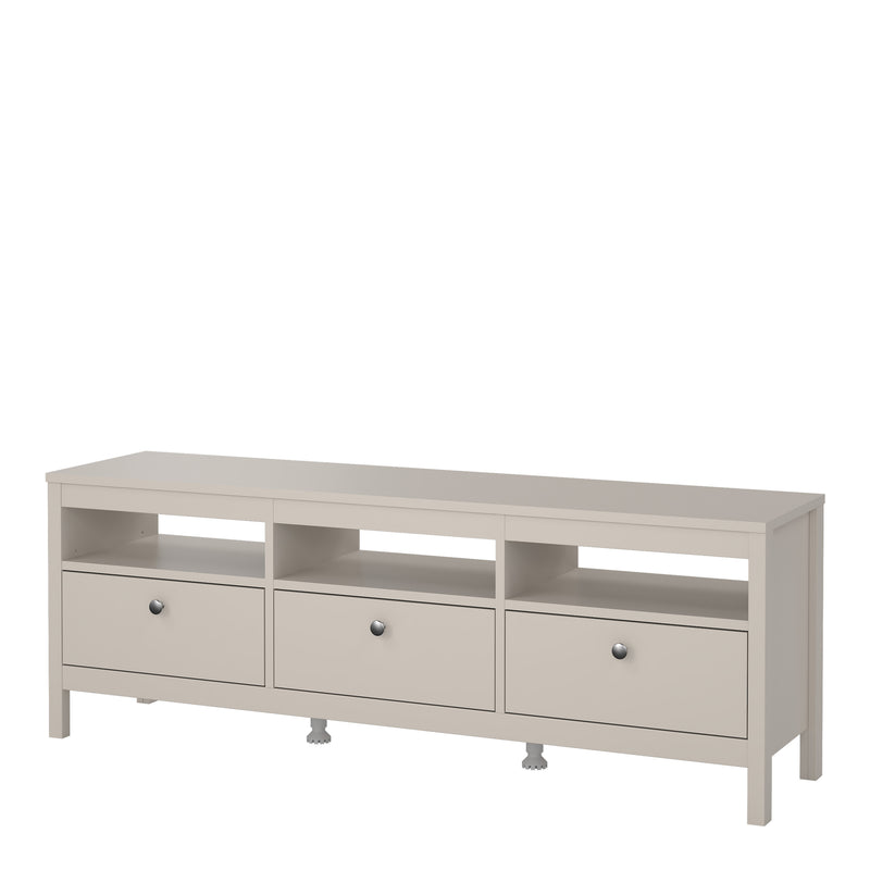 Madrid TV Unit 3 Drawers in Cashmere — detail view