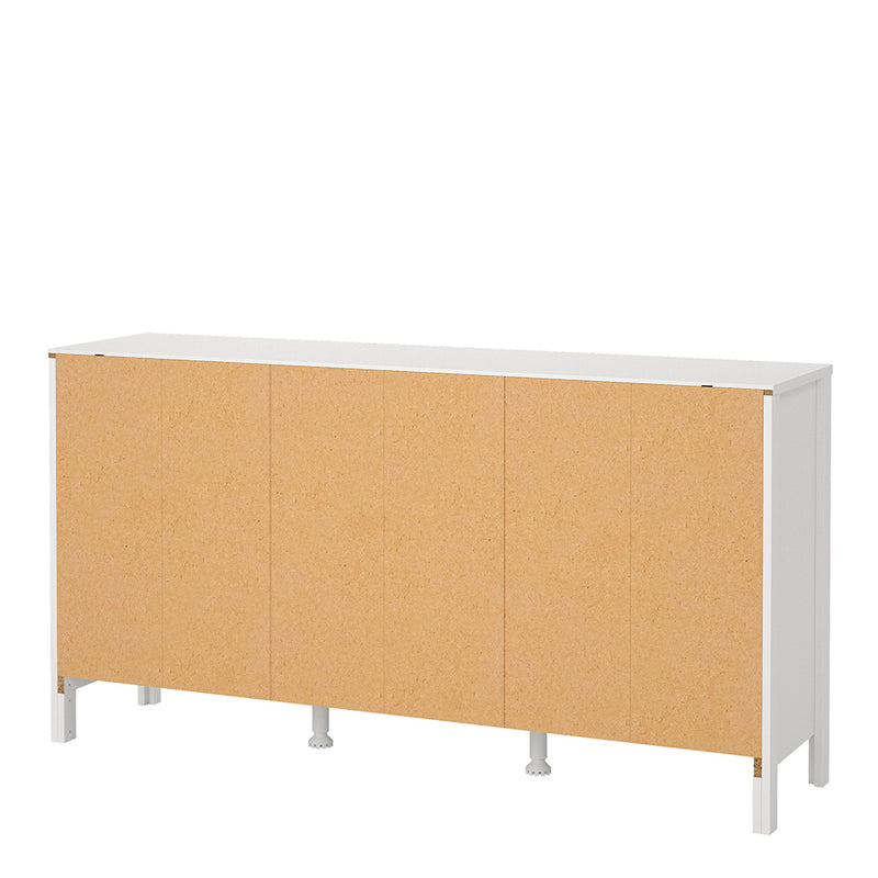 Madrid Sideboard 2 Doors 3 Drawers in White — alternative angle