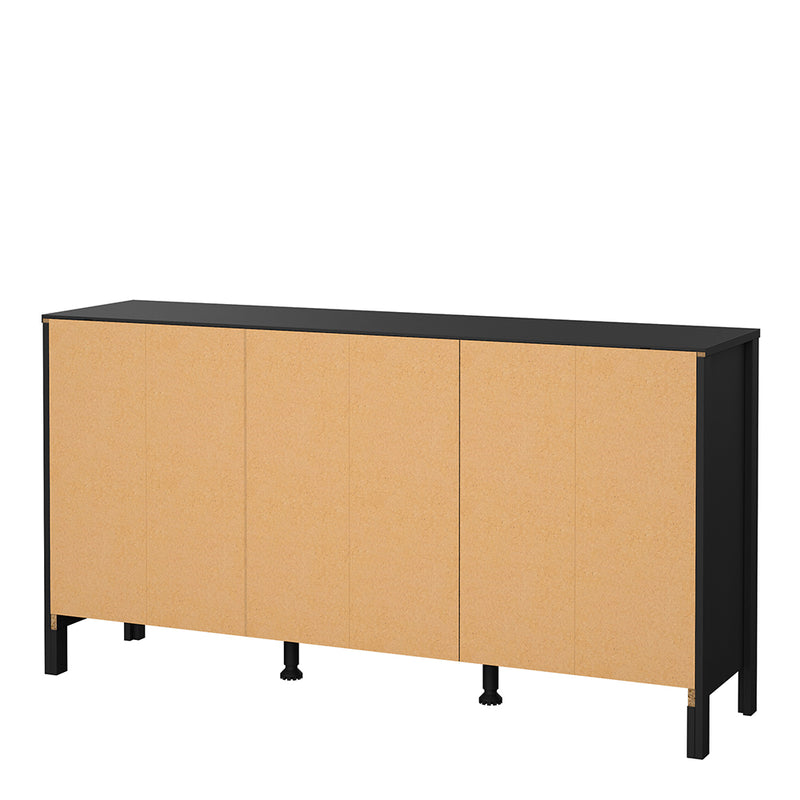 Madrid Sideboard 2 Doors 3 Drawers in Matt Black — alternative angle