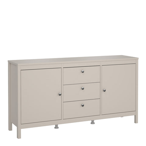 Madrid Sideboard 2 Doors + 3 Drawers in Cashmere — front view