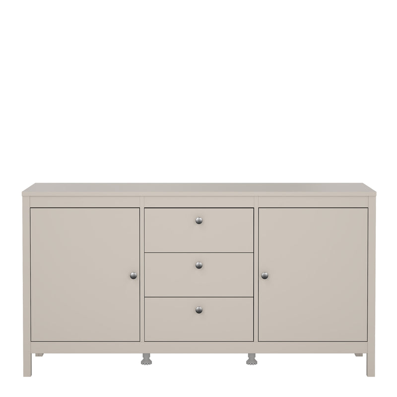Madrid Sideboard 2 Doors + 3 Drawers in Cashmere — side angle