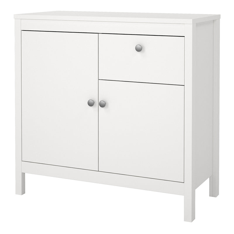 Madrid Sideboard 2 Doors 1 Drawer in White — detail view