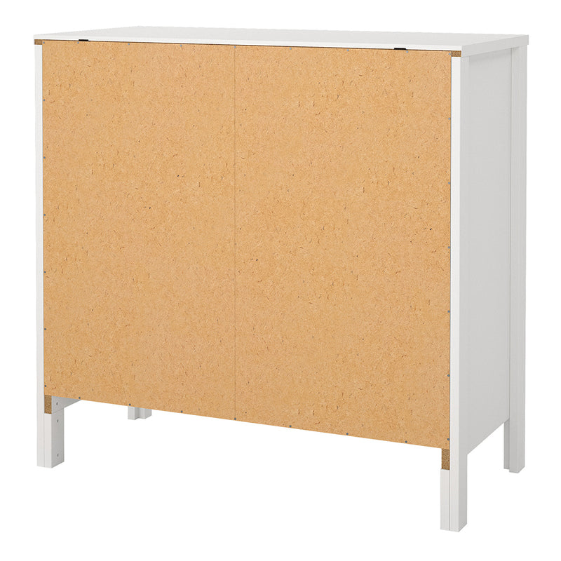 Madrid Sideboard 2 Doors 1 Drawer in White — alternative angle