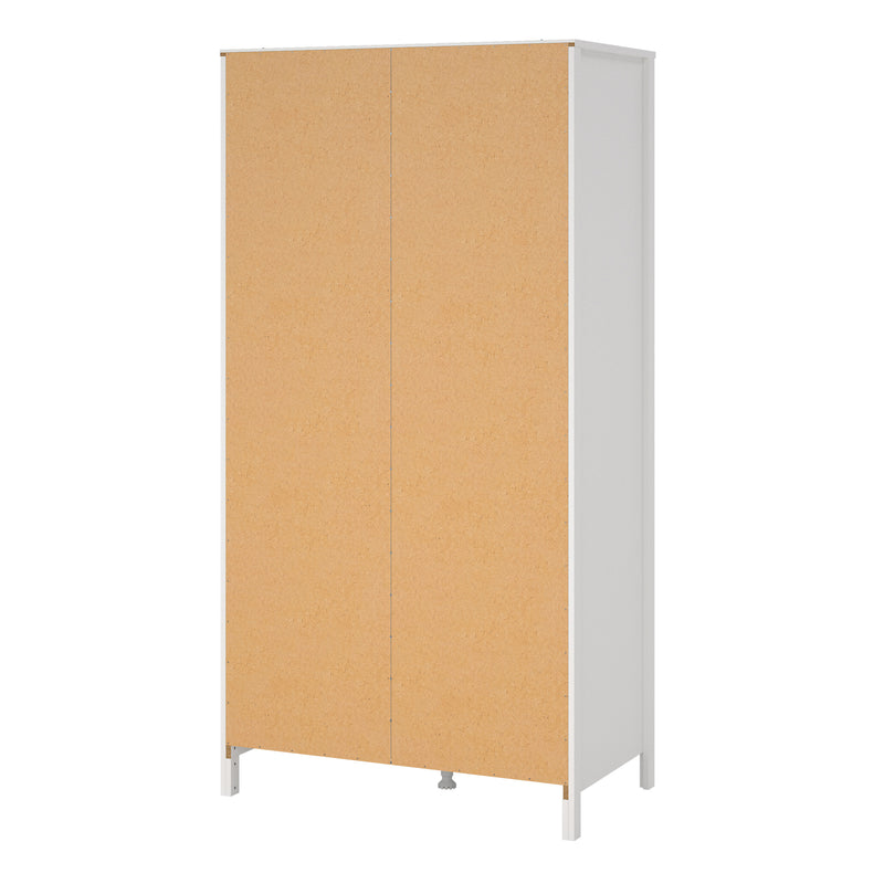Madrid Wardrobe with 2 Doors in White — alternative angle