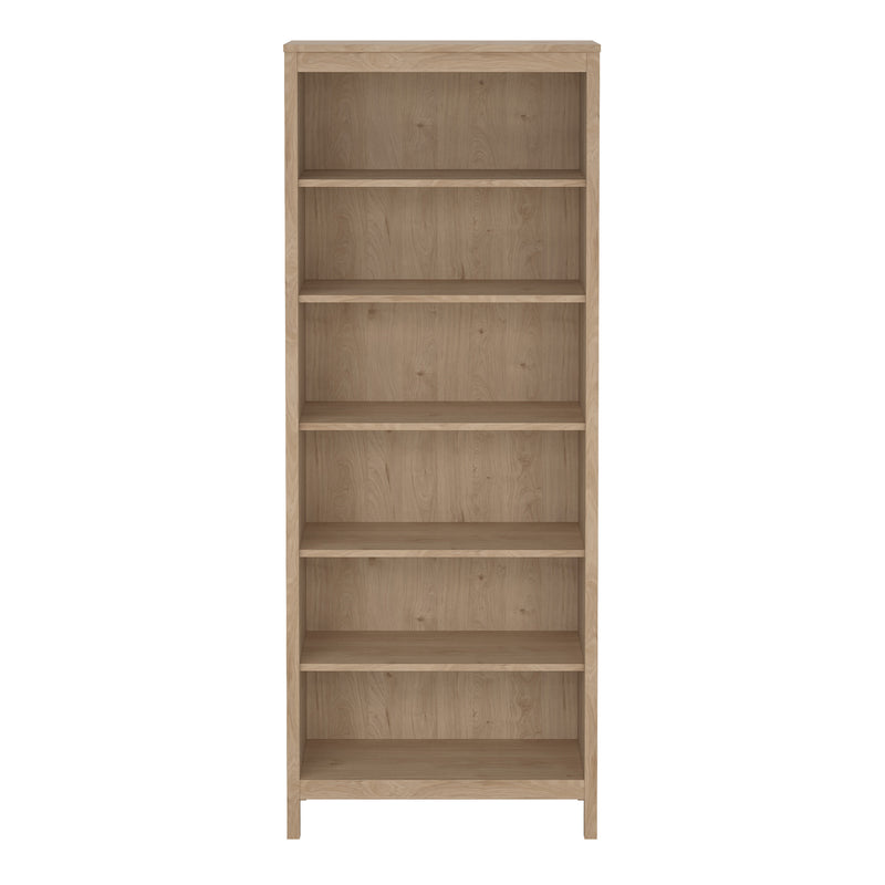 Madrid Bookcase in Jackson Hickory Oak — side angle