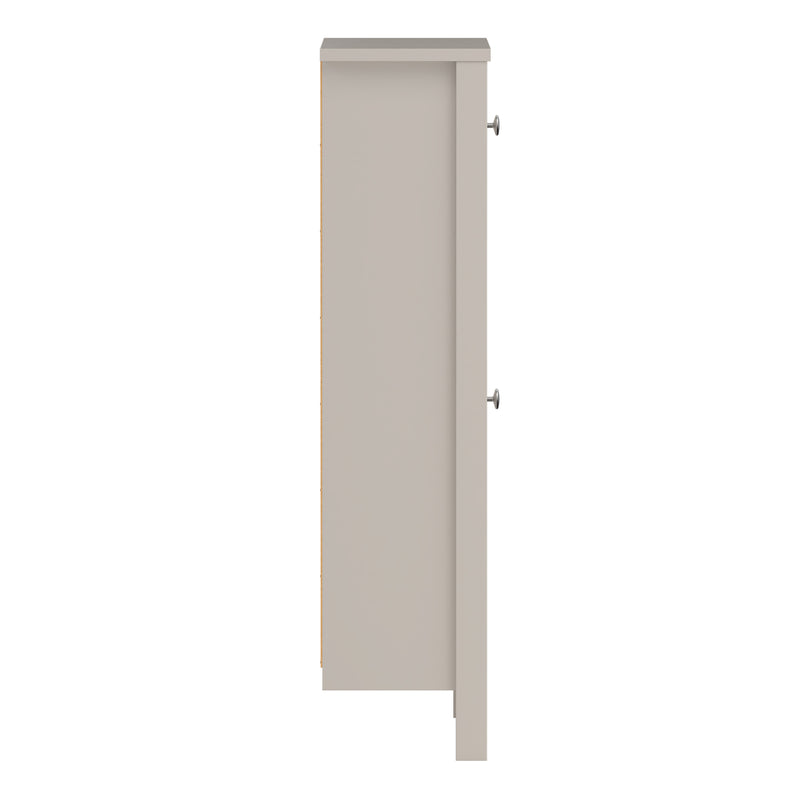 Madrid Shoe Cabinet 2 Flip Down Doors in Cashmere — alternative angle