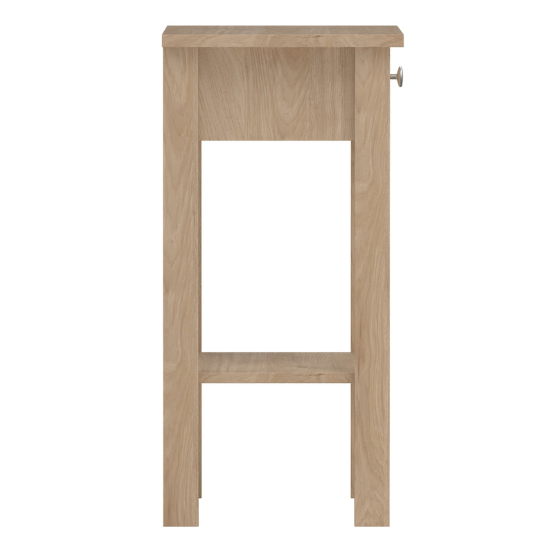 Madrid Bedside Table with 1 Drawers in Jackson Hickory Oak — alternative angle