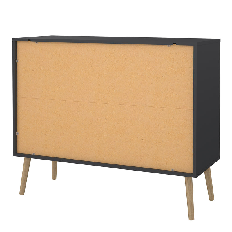 Cumbria Chest 2 + 2 Drawers Dark Grey — alternative angle