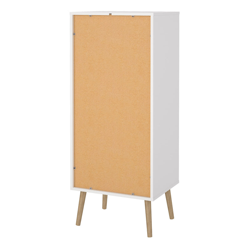 Cumbria Chest 5 Drawers White — alternative angle