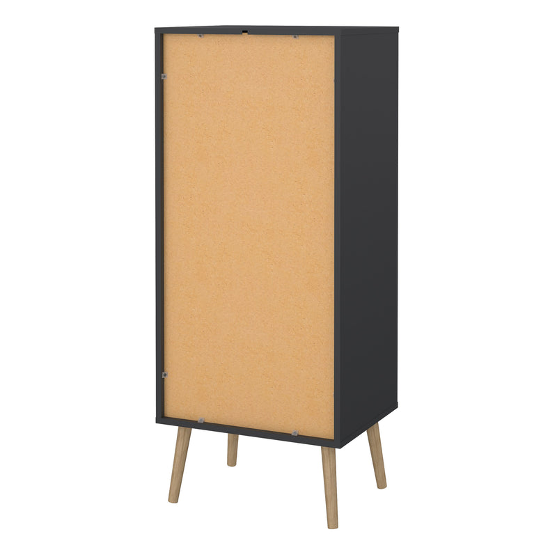 Cumbria Chest 5 Drawers Dark Grey — alternative angle