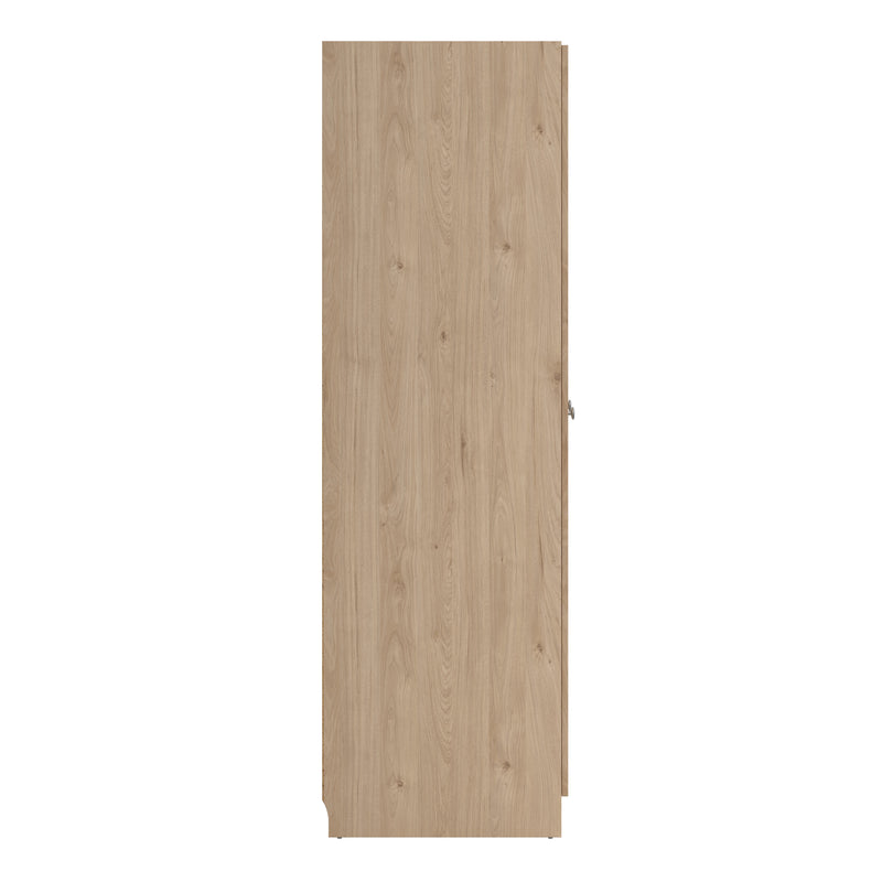 Brande Wardrobe with 3 Frame Doors in Jackson Hickory Oak — alternative angle