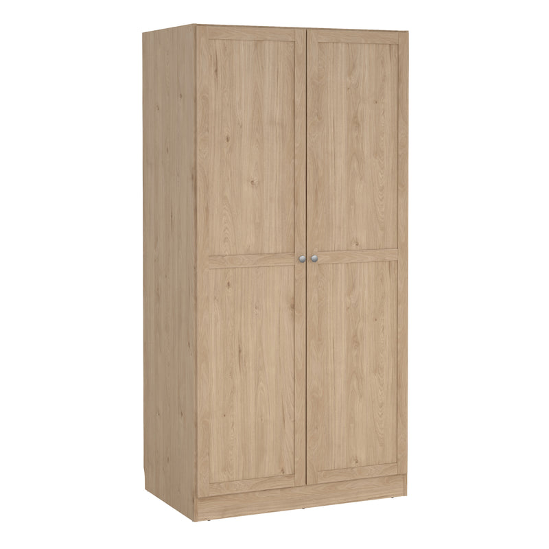 Brande Wardrobe with 2 Frame Doors in Jackson Hickory — view