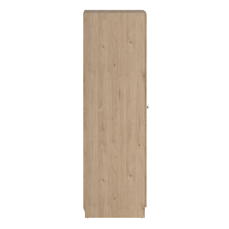 Brande Wardrobe with 2 Frame Doors in Jackson Hickory — alternative angle