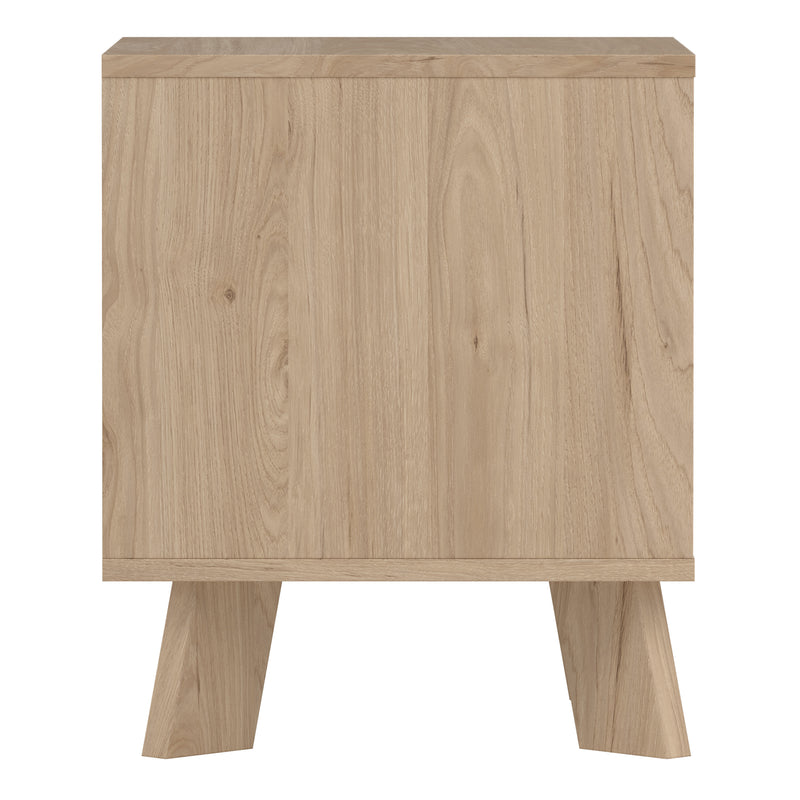 Ikast Nightstand 1 Drawer in Jackson Hickory and White — alternative angle