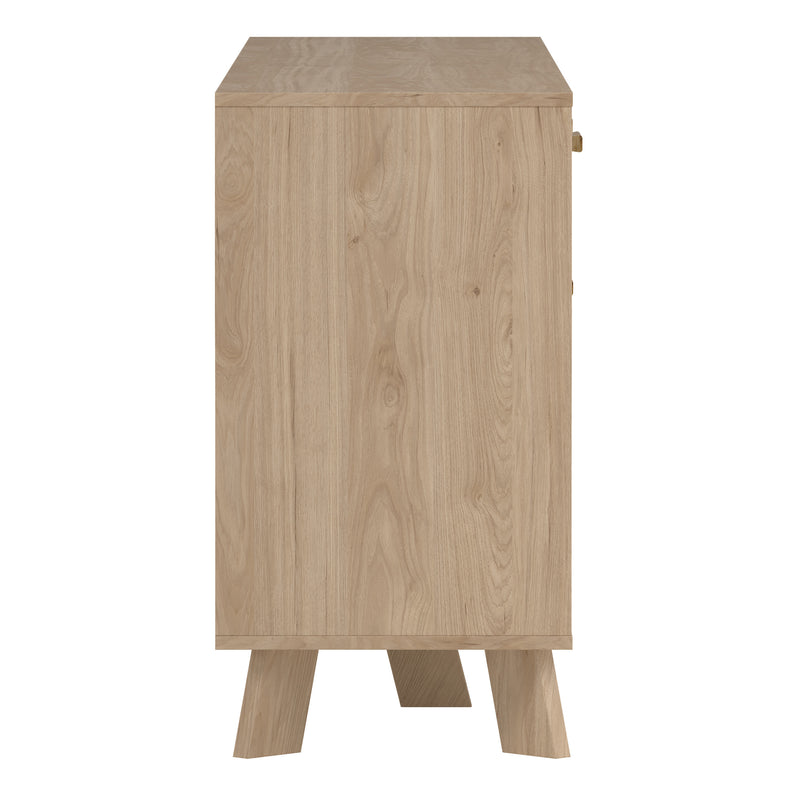 Ikast Sideboard 4 Doors + 1 Drawer in Jackson Hickory and White — alternative angle