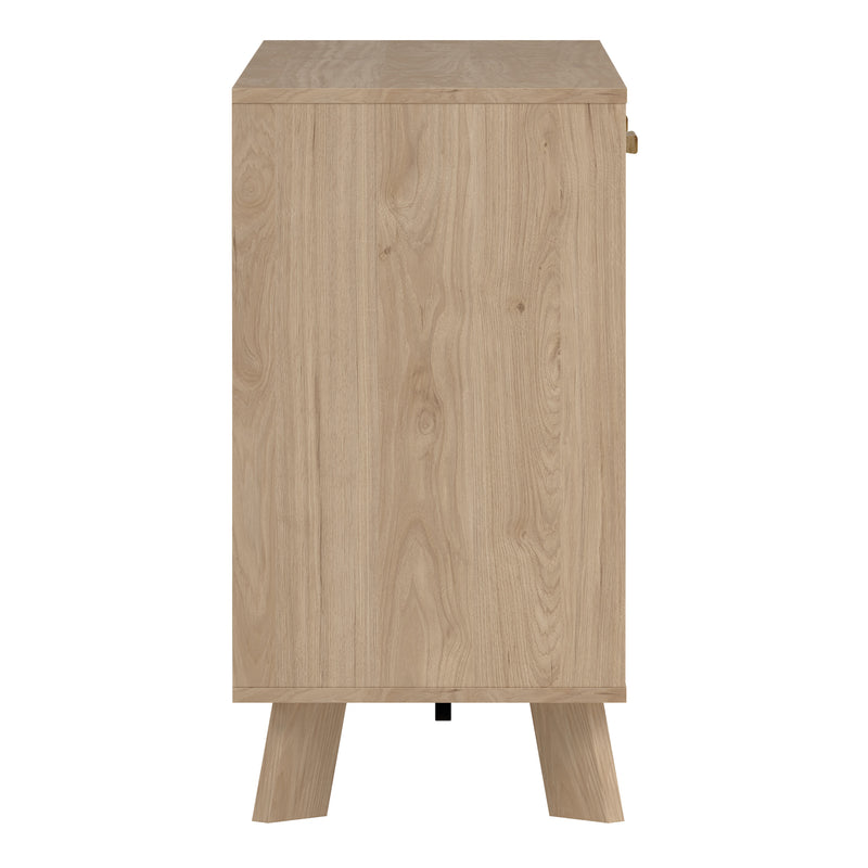 Ikast Sideboard 2 Doors + 3 Drawers in Jackson Hickory and White — alternative angle