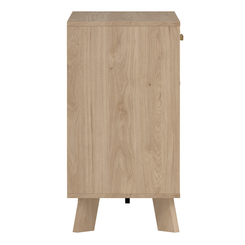 Ikast Sideboard 2 Doors + 1 Drawer in Jackson Hickory and White — alternative angle