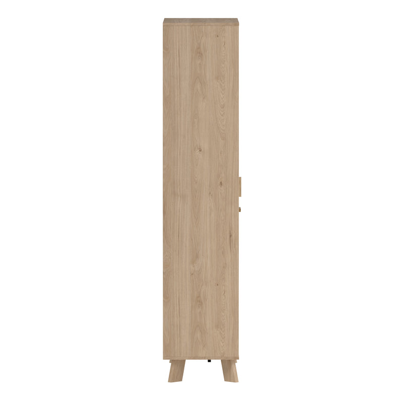 Ikast China Cabinet 2 Doors in Jackson Hickory and White — alternative angle