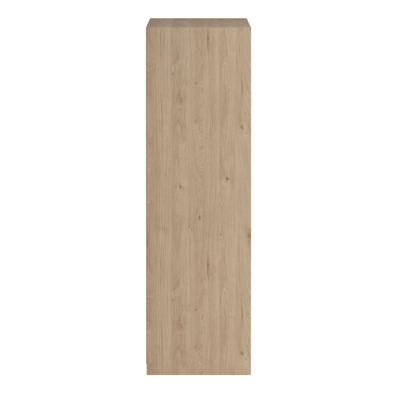 Line Wardrobe with 2 Sliding Doors 1 Sliding Door with Mirror in Jackson Hickory Oak — alternative angle