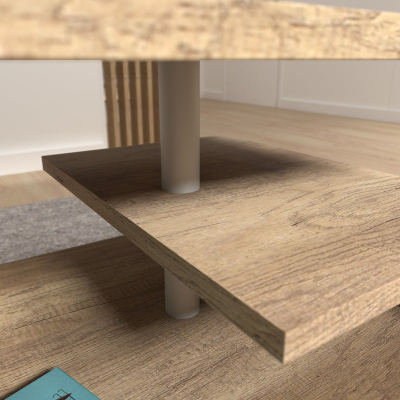 Bailey Coffee Table in Antique Oak — alternative angle