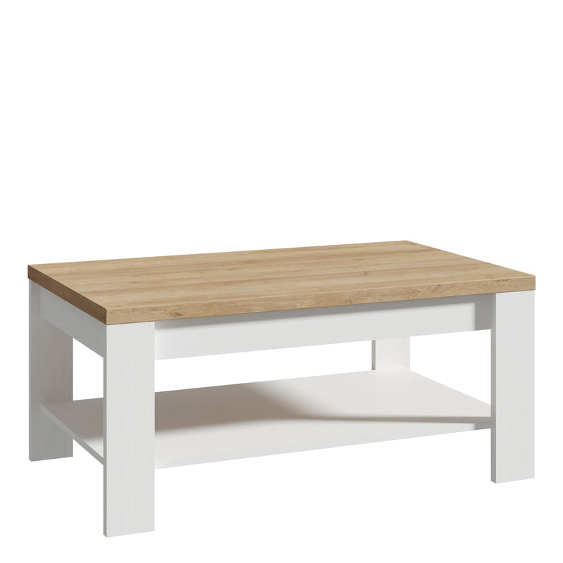 Bohol Coffee Table in Riviera Oak/White — front view