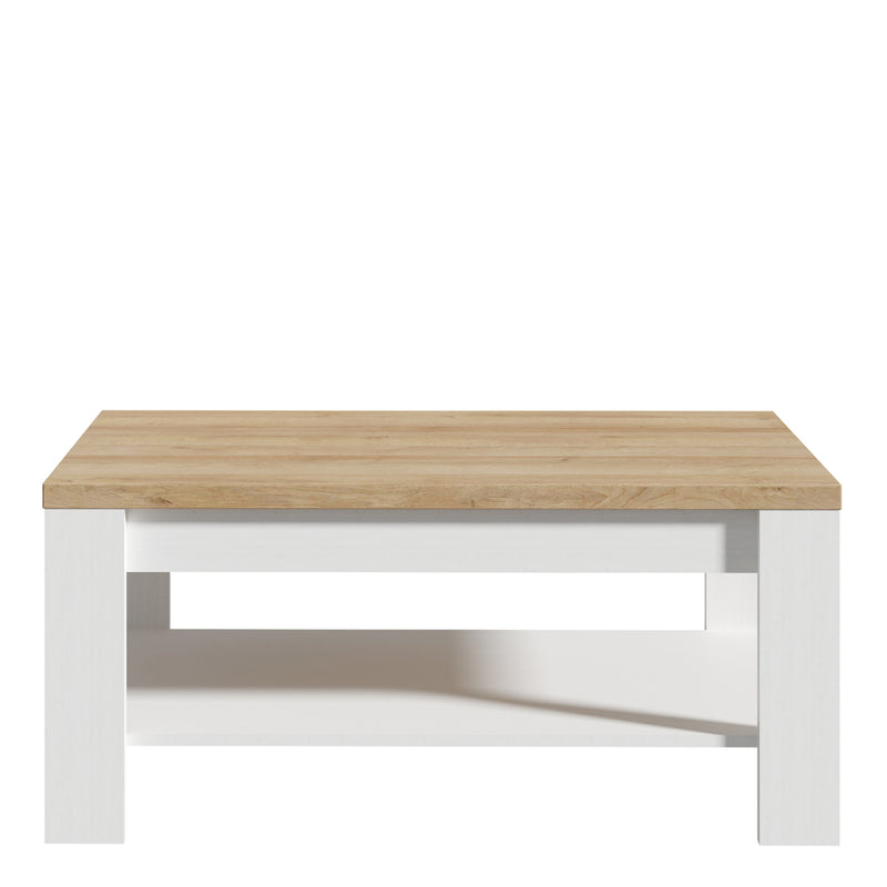Bohol Coffee Table in Riviera Oak/White — side angle