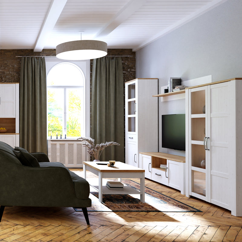 Bohol Coffee Table in Riviera Oak/White — alternative angle