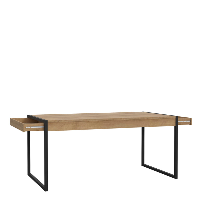 High Rock Dining Table in Riviera Oak — detail view